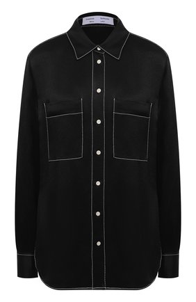 Женская рубашка из вискозы PROENZA SCHOULER WHITE LABEL черного цвета по цене 37450 руб., арт. WL2114225-BY194 | Фото 1 Женская рубашка из вискозы PROENZA SCHOULER WHITE LABEL черного цвета, арт. WL2114225-BY194 | Фото 1