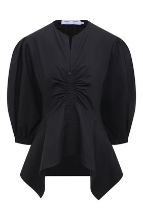 Женский хлопковый топ PROENZA SCHOULER WHITE LABEL черного цвета по цене 32450 руб., арт. WL2114227-SC054S | Фото 1 Женский хлопковый топ PROENZA SCHOULER WHITE LABEL черного цвета, арт. WL2114227-SC054S | Фото 1