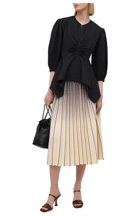Женский хлопковый топ PROENZA SCHOULER WHITE LABEL черного цвета по цене 32450 руб., арт. WL2114227-SC054S | Фото 2 Женский хлопковый топ PROENZA SCHOULER WHITE LABEL черного цвета, арт. WL2114227-SC054S | Фото 2