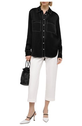 Женские хлопковые брюки PROENZA SCHOULER WHITE LABEL белого цвета по цене 37450 руб., арт. WL2116062-AC115 | Фото 2 Женские хлопковые брюки PROENZA SCHOULER WHITE LABEL белого цвета, арт. WL2116062-AC115 | Фото 2