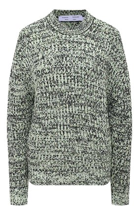 Женский свитер из хлопка и вискозы PROENZA SCHOULER WHITE LABEL светло-зеленого цвета по цене 42400 руб., арт. WL2117566-KC084 | Фото 1 Женский свитер из хлопка и вискозы PROENZA SCHOULER WHITE LABEL светло-зеленого цвета, арт. WL2117566-KC084 | Фото 1