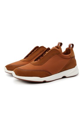 Мужские комбинированные кроссовки modular walk LORO PIANA светло-коричневого цвета по цене 65650 руб., арт. FAL6187 | Фото 1 Мужские комбинированные кроссовки modular walk LORO PIANA светло-коричневого цвета, арт. FAL6187 | Фото 1