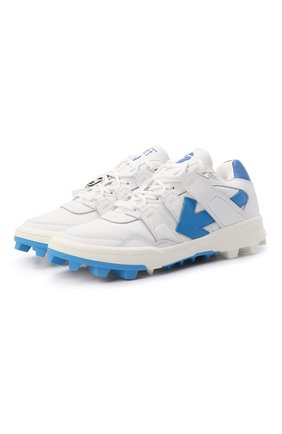 Мужские кожаные кроссовки mountain cleats OFF-WHITE белого цвета по цене 68500 руб., арт. 0MIA210R21LEA0010145 | Фото 1 Мужские кожаные кроссовки mountain cleats OFF-WHITE белого цвета, арт. 0MIA210R21LEA0010145 | Фото 1 (Материал внутренний: Текстиль, Резина; Стили: Гранж; Материал внешний: Кожа; Материал утеплителя: Без утеплителя; Длина стельки: 31, 26)