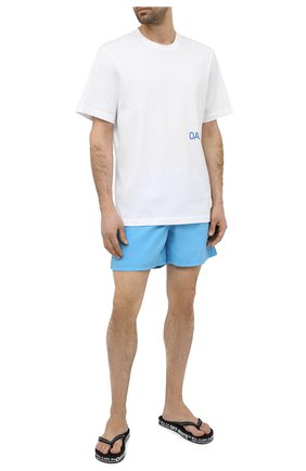 Мужские шлепанцы OFF-WHITE черного цвета по цене 10350 руб., арт. 0MIC002R21MAT0011001 | Фото 2 Мужские шлепанцы OFF-WHITE черного цвета, арт. 0MIC002R21MAT0011001 | Фото 2