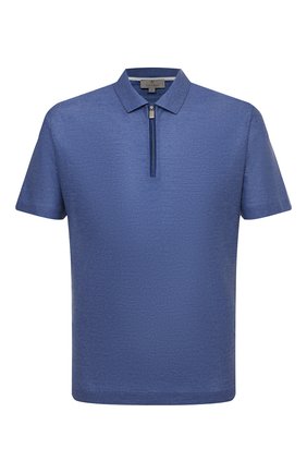 Мужское хлопковое поло CANALI темно-синего цвета по цене 29950 руб., арт. T0653/MJ01156 | Фото 1 Мужское хлопковое поло CANALI темно-синего цвета, арт. T0653/MJ01156 | Фото 1