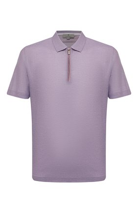 Мужское хлопковое поло CANALI сиреневого цвета по цене 29950 руб., арт. T0653/MJ01156 | Фото 1 Мужское хлопковое поло CANALI сиреневого цвета, арт. T0653/MJ01156 | Фото 1
