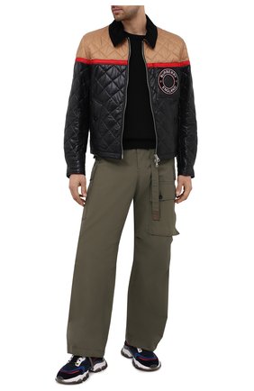 Мужские комбинированные кроссовки leave no trace MONCLER темно-синего цвета по цене 56900 руб., арт. G1-09A-4M726-00-02SRG | Фото 2 Мужские комбинированные кроссовки leave no trace MONCLER темно-синего цвета, арт. G1-09A-4M726-00-02SRG | Фото 2