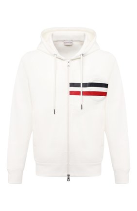 Мужской хлопковая толстовка MONCLER белого цвета по цене 51200 руб., арт. G1-091-8G795-10-809KR | Фото 1 Мужской хлопковая толстовка MONCLER белого цвета, арт. G1-091-8G795-10-809KR | Фото 1