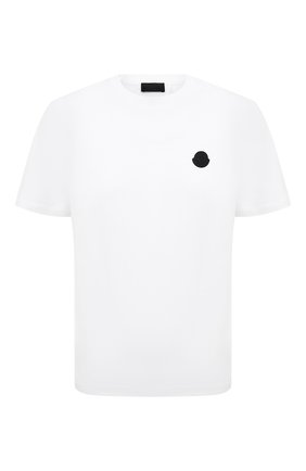 Мужская хлопковая футболка MONCLER белого цвета по цене 23200 руб., арт. G1-091-8C7B3-10-8390Y | Фото 1 Мужская хлопковая футболка MONCLER белого цвета, арт. G1-091-8C7B3-10-8390Y | Фото 1