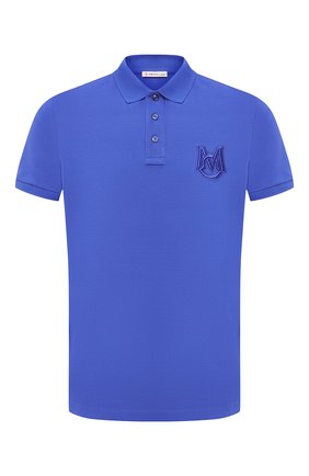 Мужское хлопковое поло MONCLER синего цвета по цене 21500 руб., арт. G1-091-8A729-00-84556 | Фото 1 Мужское хлопковое поло MONCLER синего цвета, арт. G1-091-8A729-00-84556 | Фото 1