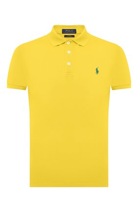 Мужское хлопковое поло POLO RALPH LAUREN желтого цвета по цене 12100 руб., арт. 710541705 | Фото 1 Мужское хлопковое поло POLO RALPH LAUREN желтого цвета, арт. 710541705 | Фото 1