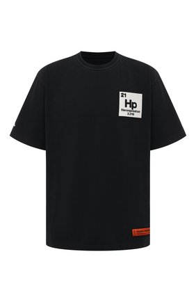 Мужская хлопковая футболка HERON PRESTON черного цвета по цене 28300 руб., арт. HMAA020R21JER0011049 | Фото 1 Мужская хлопковая футболка HERON PRESTON черного цвета, арт. HMAA020R21JER0011049 | Фото 1