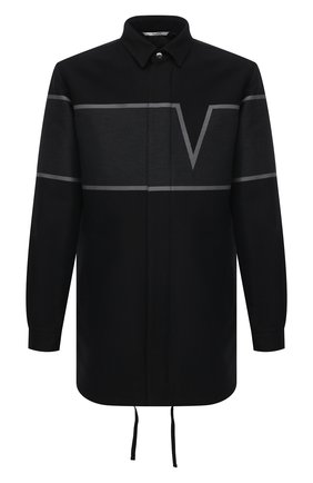 Мужская хлопковая куртка VALENTINO черного цвета по цене 178000 руб., арт. VV3CJF35718 | Фото 1 Мужская хлопковая куртка VALENTINO черного цвета, арт. VV3CJF35718 | Фото 1
