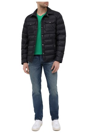 Мужская хлопковая футболка POLO RALPH LAUREN зеленого цвета по цене 6545 руб., арт. 710671438 | Фото 2 Мужская хлопковая футболка POLO RALPH LAUREN зеленого цвета, арт. 710671438 | Фото 2 (Рукава: Короткие; Принт: Без принта; Стили: Кэжуэл; Длина (для топов): Стандартные; Материал внешний: Хлопок)