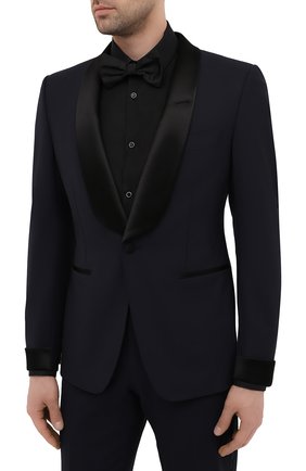 Мужской шерстяной смокинг TOM FORD темно-синего цвета по цене 348500 руб., арт. 938R04/21Y74V | Фото 2 Мужской шерстяной смокинг TOM FORD темно-синего цвета, арт. 938R04/21Y74V | Фото 2