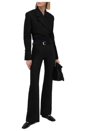 Женские брюки из шерсти и шелка PROENZA SCHOULER черного цвета по цене 109500 руб., арт. R2116008-AW112 | Фото 2 Женские брюки из шерсти и шелка PROENZA SCHOULER черного цвета, арт. R2116008-AW112 | Фото 2
