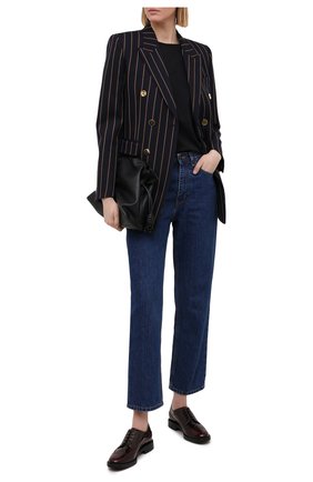 Женская кожаные дерби TOD’S бордового цвета по цене 37650 руб., арт. XXW60C0DE20EB5 | Фото 2 Женская кожаные дерби TOD’S бордового цвета, арт. XXW60C0DE20EB5 | Фото 2