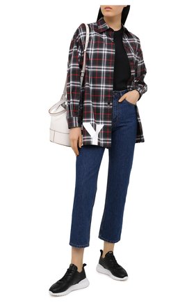 Женские кожаные кроссовки TOD’S черного цвета по цене 51350 руб., арт. XXW80A0W590JUS | Фото 2 Женские кожаные кроссовки TOD’S черного цвета, арт. XXW80A0W590JUS | Фото 2