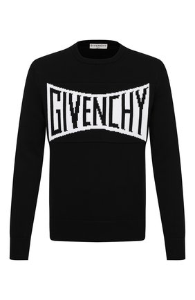 Мужской хлопковый свитер GIVENCHY черного цвета по цене 67400 руб., арт. BM90F7401M | Фото 1 Мужской хлопковый свитер GIVENCHY черного цвета, арт. BM90F7401M | Фото 1 (Материал внешний: Хлопок; Длина (для топов): Стандартные; Принт: С принтом; Мужское Кросс-КТ: Свитер-одежда; Рукава: Длинные; Стили: Кэжуэл)