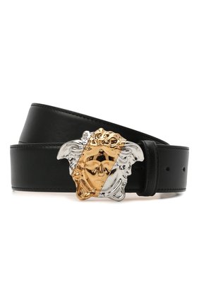 Мужской ремень VERSACE черного цвета по цене 39950 руб., арт. DCU8443/DV3TN | Фото 1 Мужской ремень VERSACE черного цвета, арт. DCU8443/DV3TN | Фото 1