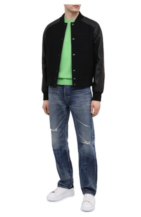 Мужской кашемировый свитер VERSACE зеленого цвета по цене 94600 руб., арт. A88199/A237529 | Фото 2 Мужской кашемировый свитер VERSACE зеленого цвета, арт. A88199/A237529 | Фото 2