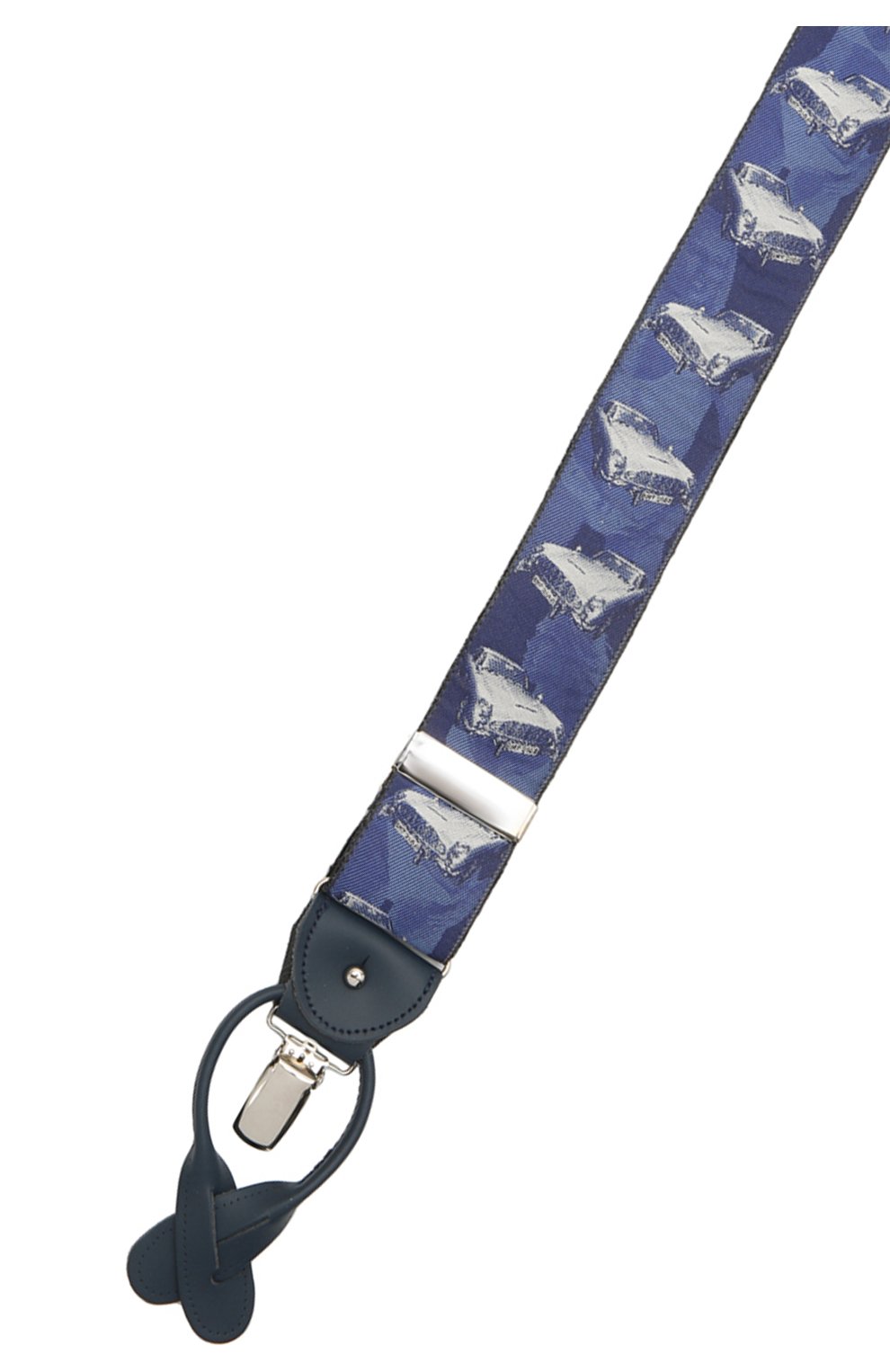 Мужские шелковые подтяжки ALBERT THURSTON синего цвета, арт. 55/2231 | Фото 3 (Материал: Текстиль, Шелк)