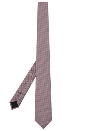 Мужской шелковый галстук BOSS розового цвета, арт. 50446842 | Фото 2 (Принт: С принтом; Материал: Шелк, Текстиль)