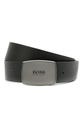 Мужской кожаный ремень BOSS черного цвета по цене 8900 руб., арт. 50447287 | Фото 1 Мужской кожаный ремень BOSS черного цвета, арт. 50447287 | Фото 1