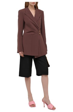 Женские кожаные мюли bv rubber BOTTEGA VENETA розового цвета по цене 69000 руб., арт. 639943/VBP30 | Фото 2 Женские кожаные мюли bv rubber BOTTEGA VENETA розового цвета, арт. 639943/VBP30 | Фото 2