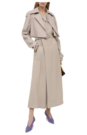 Женские кожаные туфли BOTTEGA VENETA сиреневого цвета по цене 77500 руб., арт. 651356/VBP10 | Фото 2 Женские кожаные туфли BOTTEGA VENETA сиреневого цвета, арт. 651356/VBP10 | Фото 2
