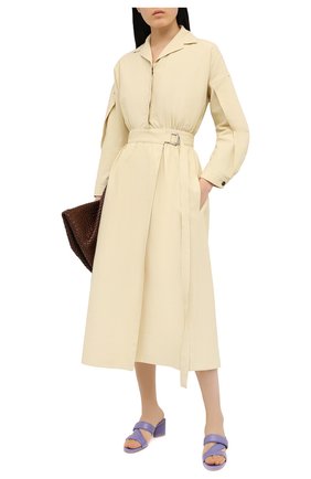 Женские кожаные мюли BOTTEGA VENETA сиреневого цвета по цене 62400 руб., арт. 651376/VBSL0 | Фото 2 Женские кожаные мюли BOTTEGA VENETA сиреневого цвета, арт. 651376/VBSL0 | Фото 2