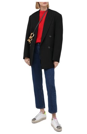 Женские кожаные кеды hi star GOLDEN GOOSE DELUXE BRAND белого цвета по цене 40950 руб., арт. GWF00118.F000231 | Фото 2 Женские кожаные кеды hi star GOLDEN GOOSE DELUXE BRAND белого цвета, арт. GWF00118.F000231 | Фото 2