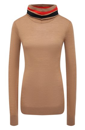 Женская шерстяная водолазка BURBERRY бежевого цвета по цене 51400 руб., арт. 8037213 | Фото 1 Женская шерстяная водолазка BURBERRY бежевого цвета, арт. 8037213 | Фото 1