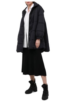Женская хлопковая рубашка MONCLER белого цвета по цене 35100 руб., арт. G1-093-2F712-10-549D1 | Фото 2 Женская хлопковая рубашка MONCLER белого цвета, арт. G1-093-2F712-10-549D1 | Фото 2