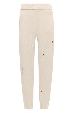 Женские шерстяные джоггеры HELMUT LANG кремвого цвета по цене 39650 руб., арт. K10HW712 | Фото 1 Женские шерстяные джоггеры HELMUT LANG кремвого цвета, арт. K10HW712 | Фото 1