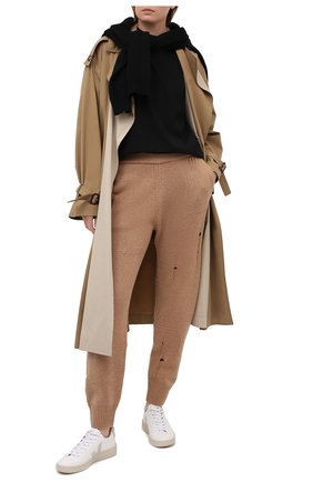 Женские шерстяные джоггеры HELMUT LANG коричневого цвета по цене 39650 руб., арт. K10HW712 | Фото 2 Женские шерстяные джоггеры HELMUT LANG коричневого цвета, арт. K10HW712 | Фото 2