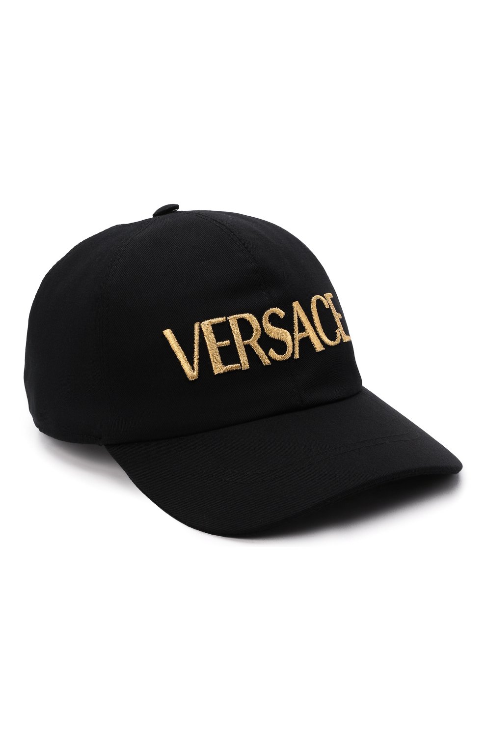 Женская хлопковая бейсболка VERSACE черного цвета, арт. ICAP006/A234764 | Фото 1