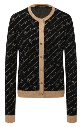 Женский кардиган VERSACE золотого цвета по цене 83300 руб., арт. A85966/A233220 | Фото 1 Женский кардиган VERSACE золотого цвета, арт. A85966/A233220 | Фото 1