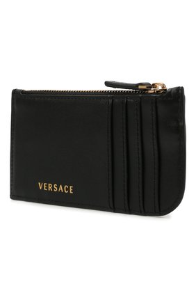 Женский кожаный футляр для кредитных карт VERSACE черного цвета по цене 27450 руб., арт. DP3H333V/D11VIT | Фото 2 Женский кожаный футляр для кредитных карт VERSACE черного цвета, арт. DP3H333V/D11VIT | Фото 2