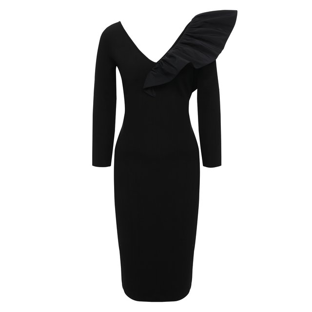 Платье из вискозы Givenchy Чёрный BW213G4Z8U 5545728