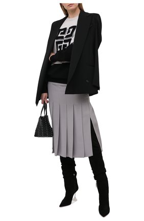 Женский кашемировый пуловер GIVENCHY черного цвета по цене 99500 руб., арт. BW908N4Z8W | Фото 2 Женский кашемировый пуловер GIVENCHY черного цвета, арт. BW908N4Z8W | Фото 2
