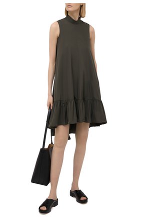 Женское платье REDVALENTINO хаки цвета по цене 55200 руб., арт. VR3VAY35/1FP | Фото 2 Женское платье REDVALENTINO хаки цвета, арт. VR3VAY35/1FP | Фото 2
