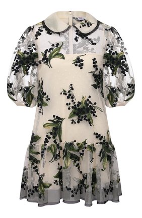 Женское платье REDVALENTINO кремвого цвета по цене 89950 руб., арт. VR3VA16Q/5QP | Фото 1 Женское платье REDVALENTINO кремвого цвета, арт. VR3VA16Q/5QP | Фото 1