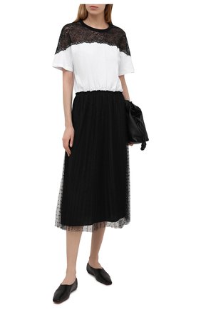 Женское платье REDVALENTINO черно-белого цвета по цене 62450 руб., арт. VR3MJ06C/5PU | Фото 2 Женское платье REDVALENTINO черно-белого цвета, арт. VR3MJ06C/5PU | Фото 2