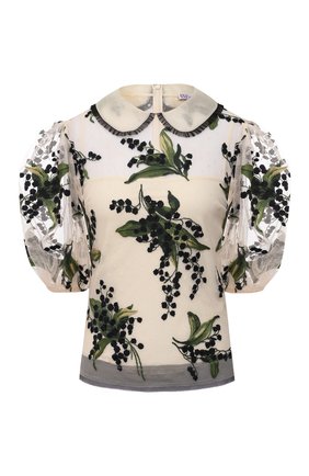 Женский топ REDVALENTINO кремвого цвета по цене 57800 руб., арт. VR3AB03P/5QP | Фото 1 Женский топ REDVALENTINO кремвого цвета, арт. VR3AB03P/5QP | Фото 1
