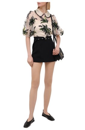 Женский топ REDVALENTINO кремвого цвета по цене 57800 руб., арт. VR3AB03P/5QP | Фото 2 Женский топ REDVALENTINO кремвого цвета, арт. VR3AB03P/5QP | Фото 2