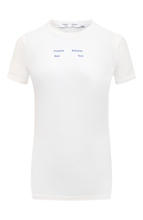 Женская хлопковая футболка PROENZA SCHOULER WHITE LABEL белого цвета по цене 13750 руб., арт. WL2114226-JC144 | Фото 1 Женская хлопковая футболка PROENZA SCHOULER WHITE LABEL белого цвета, арт. WL2114226-JC144 | Фото 1