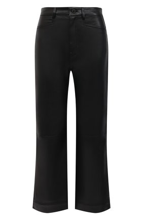 Женские кожаные брюки PROENZA SCHOULER WHITE LABEL черного цвета по цене 82350 руб., арт. WL2116070-LR184 | Фото 1 Женские кожаные брюки PROENZA SCHOULER WHITE LABEL черного цвета, арт. WL2116070-LR184 | Фото 1