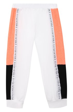 Детские хлоповые джоггеры EMILIO PUCCI разноцветного цвета по цене 18650 руб., арт. 9O6077 | Фото 1 Детские хлоповые джоггеры EMILIO PUCCI разноцветного цвета, арт. 9O6077 | Фото 1