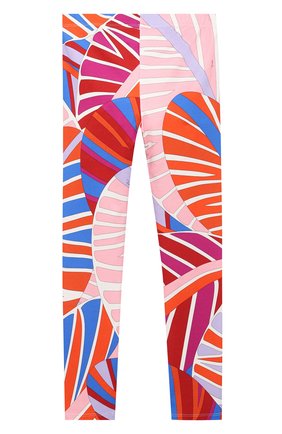 Детские хлопковые леггинсы EMILIO PUCCI оранжевого цвета по цене 16250 руб., арт. 9O6030 | Фото 2 Детские хлопковые леггинсы EMILIO PUCCI оранжевого цвета, арт. 9O6030 | Фото 2